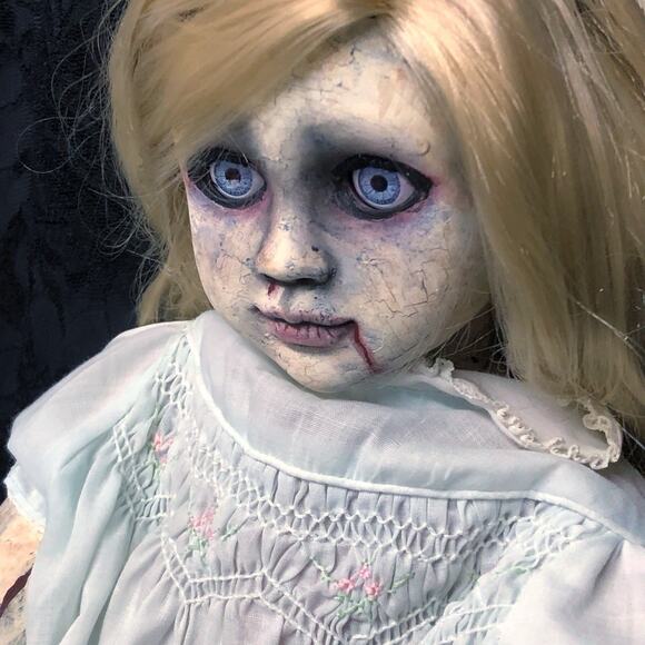 OOAK Creepy Odd 18” Haunted Ghost Zombie Undead Scary Halloween Horror Art Doll - Picture 14 of 15
